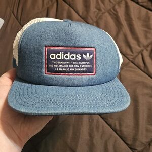 Adidas Blue Trucker Hat